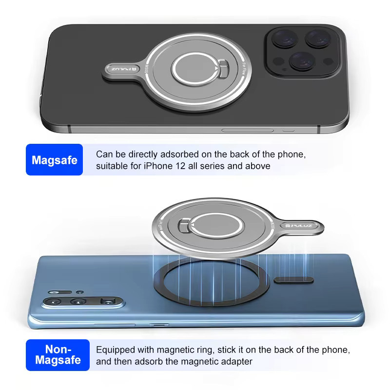 PULUZ Magnetische Adapter Basis für Insta360 Flow Gimbal Kamera Zubehör - Bild 5