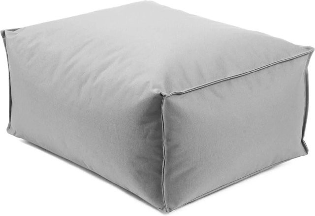 mokebo Outdoor Pouf Hocker in Grau mit EPS-Perlen Füllung - Bild 1