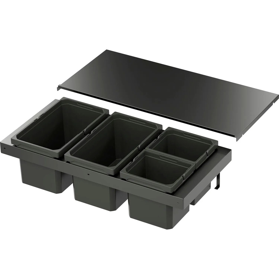 Vauth-Sagel Abfalltrennsystem Envi Flex Xs-216 in Lava, Korpusbreite: 900 mm - Bild 2