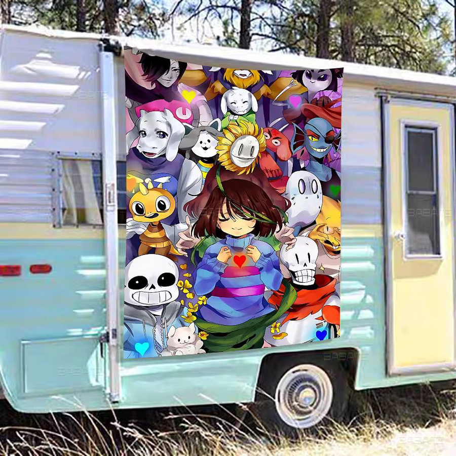 Beast Kingdom Undertale Vintage Banner Dekoration mit Anime Design, Mehrfarbig, B: 70 cm, H: 50 cm - Bild 5