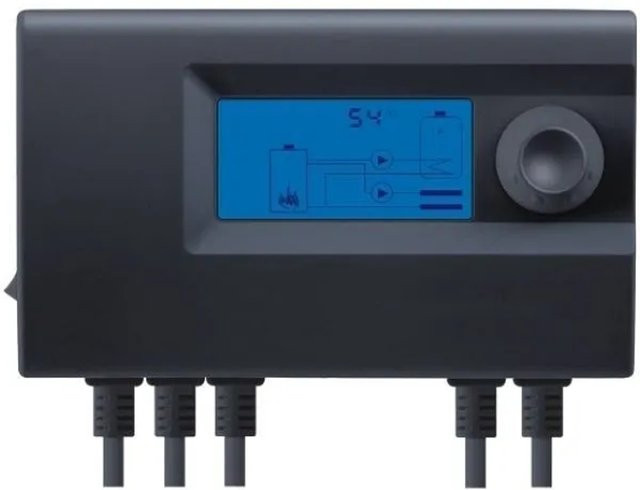 Euroster Elektronischer Pumpenregler 11Z mit LCD-Display in Schwarz, B/T/H: 152,0 x 90,0 x 52,0 cm - Bild 1