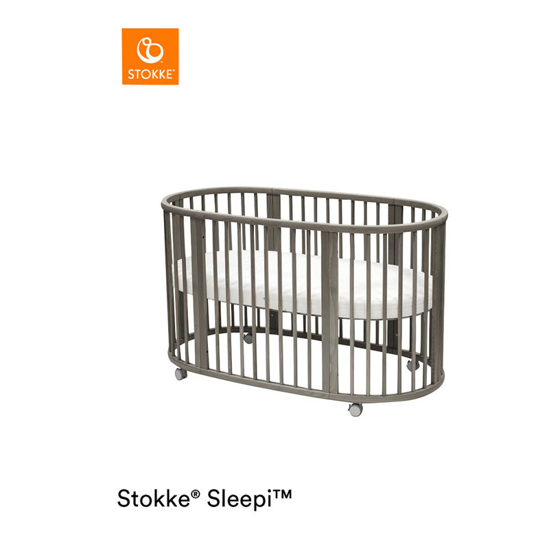 Stokke Sleepi Umbausatz zum Kinderbett aus Buchenholz in Grau - Bild 2