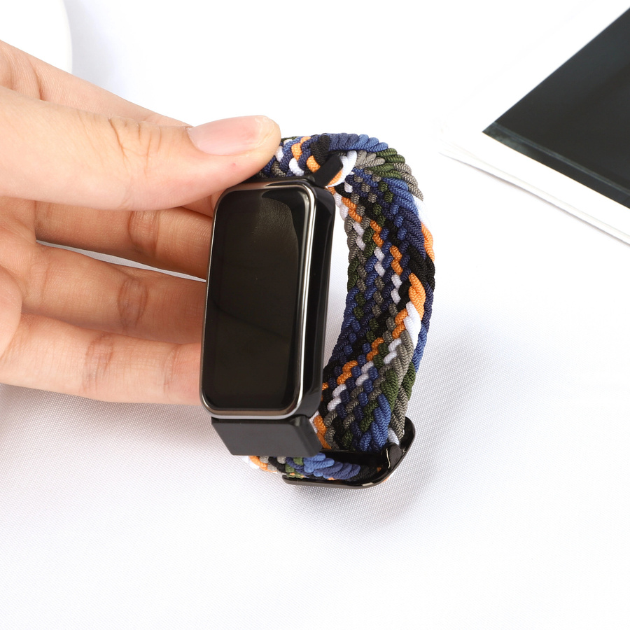 Uhrenarmband Textil, geflochten, elastisch, bunt, Unisex - Bild 2