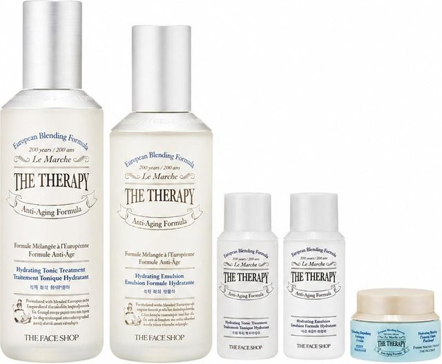 The Face Shop The Therapy Spezial-Set, Tonic Treatment 150ml, Emulsion 130ml - Bild 1