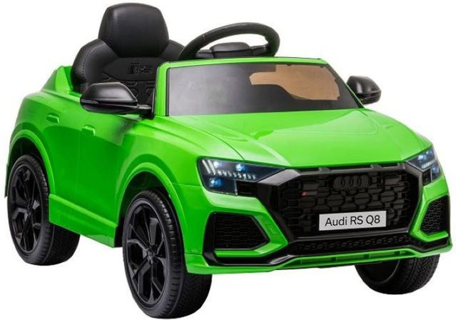 ES-Toys Audi RS Q8 Elektrofahrzeug mit Kunstledersitz und EVA-Reifen grün - Bild 1