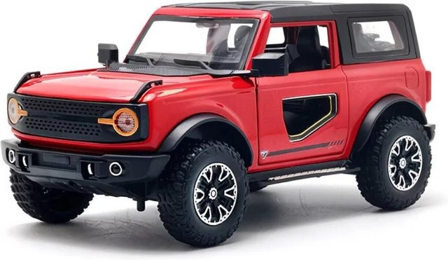 Linyi toy car Ford Bronco Lima SUV, Modellauto, 1:24, Metall, mit Licht und Sound, ab 18 Jahren - Bild 1