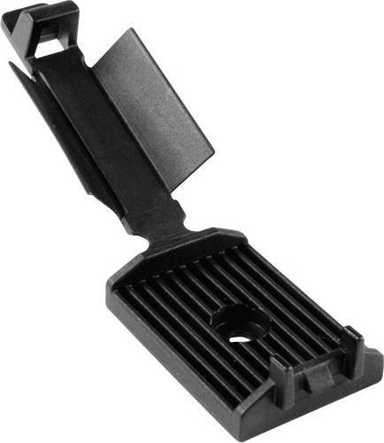 HellermannTyton Befestigungssockel FKH50-HIR-BK-C1 schraubbar für Flachbandkabel in Schwarz - Bild 1