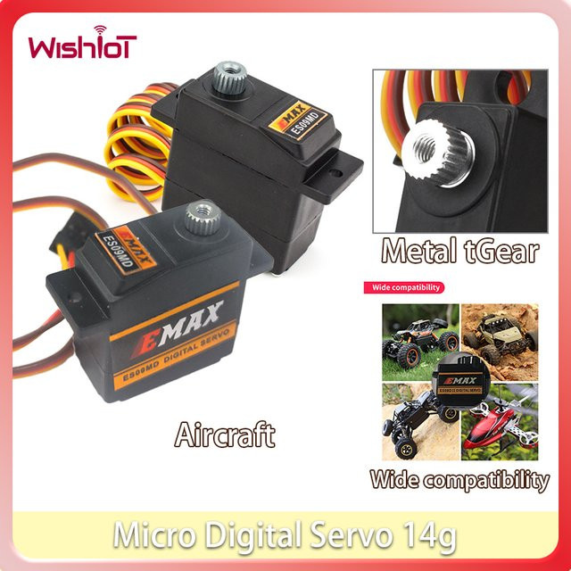 wishiot Micro Digital Servo ES09MD, Metal Gear, 4,8 V-6,0 V - Bild 1