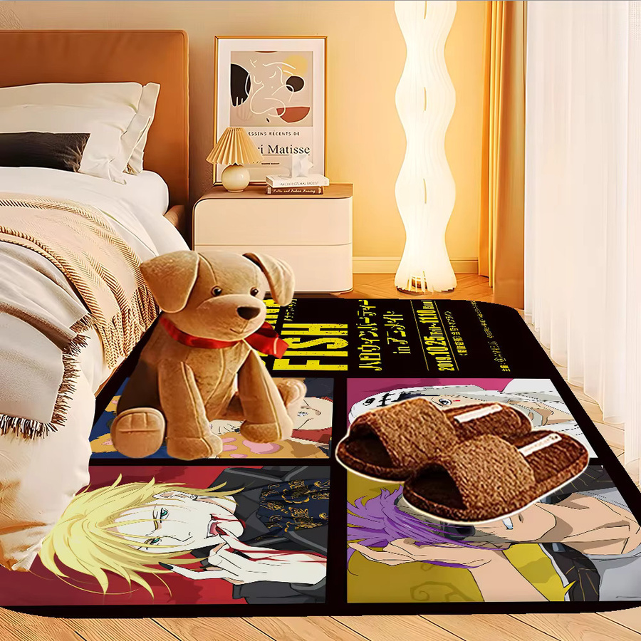 Banana Fish Anti-Rutsch-Fußmatte für Badezimmer, Kinderzimmer und Wohnzimmer, Mehrfarbig, B/T: 60 x 40 cm - Bild 2