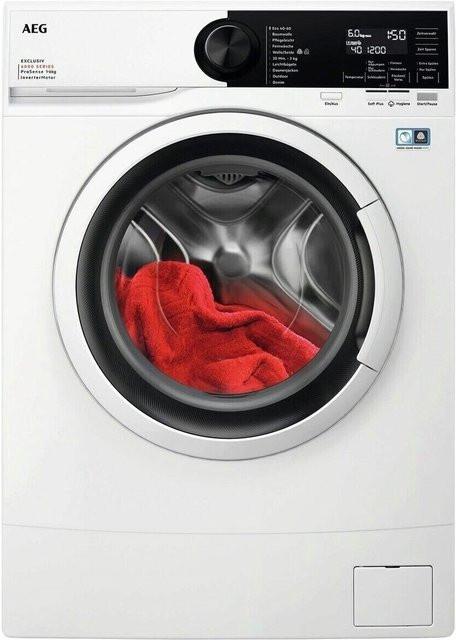 AEG Lavamat LSR6F70269 Waschmaschine Frontlader Weiss, 6 kg Kapazität, 1200 U/min Schleuderdrehzahl, Serie 6000 mit Aquastop und Dampfprogrammen, B/T/H: 60 x 55 x 85 cm - Bild 1