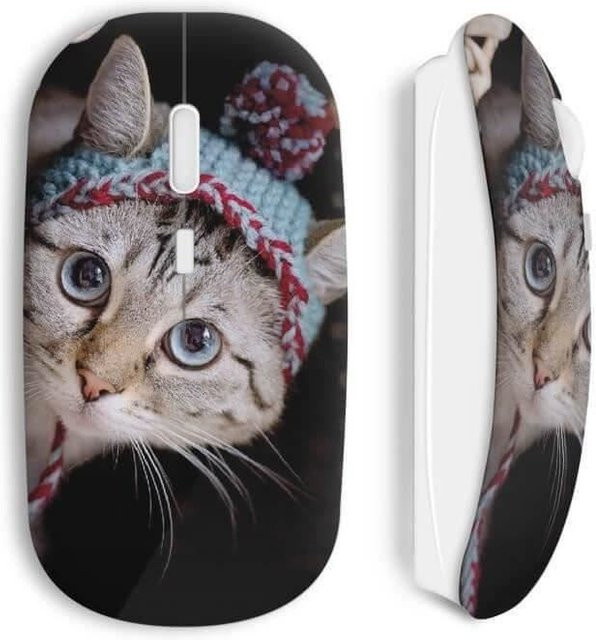 MANIACASE Kabellose Katzenmaus in Multicolour mit Wi-Fi und USB-A Anschluss - Bild 1