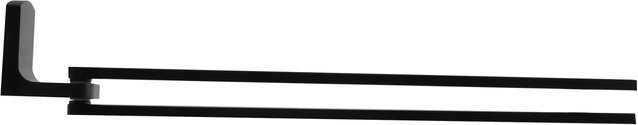 Spirella Handtuchstange Taku 2-armig Schwarz Matt B: 75 cm, H: 4,5 cm, T: 39 cm - Bild 1