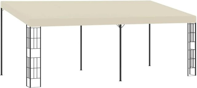 vidaXL Wand-Pavillon aus Stoff und Stahl in Creme/Beige B/B/H: 6 x 3 x 2,05 m - Bild 1