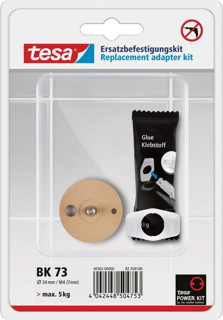 tesa Ersatzbefestigungskit Bath Spare BK 73 aus Kupfer, 3-teilig - Bild 1