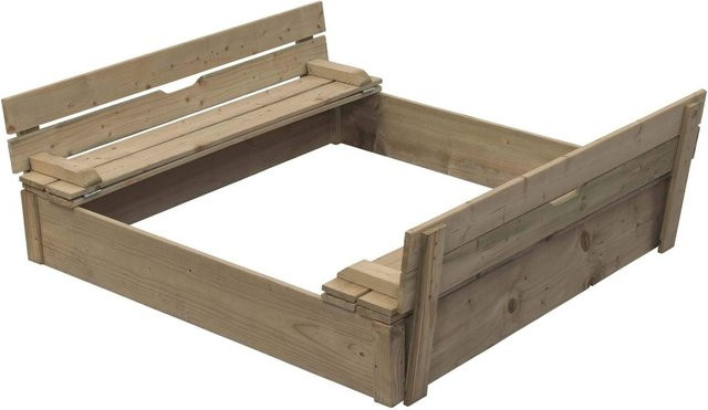 Sandkasten aus Kiefernholz von Intergard in Braun, B/T: 120 x 120 cm - Bild 1