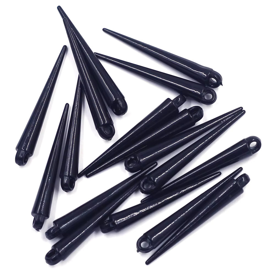 Ohrstecker Spikes, Acryl, Schwarz, 34mm, Unisex - Bild 2