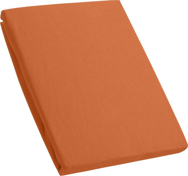 Kinzler Premium Spannbetttuch aus Jersey in Karamel, B/T: 95 x 200 cm - Bild 1