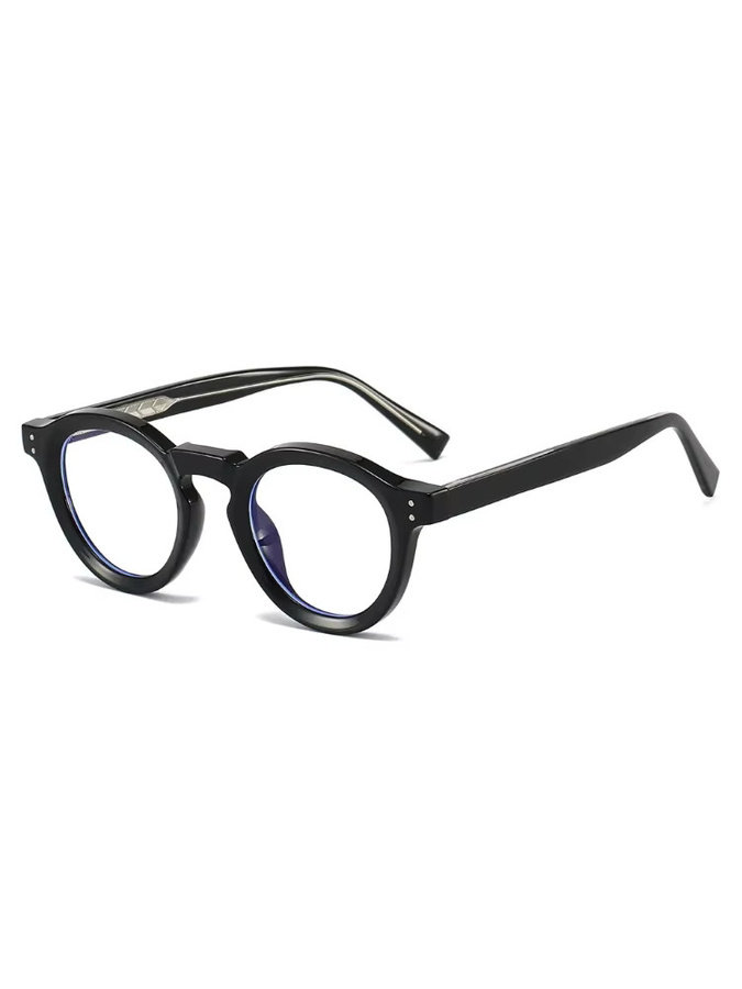 Korrektionsbrille Runde, TR90, Vollrand, Herren, Multicolour, Black - Bild 2