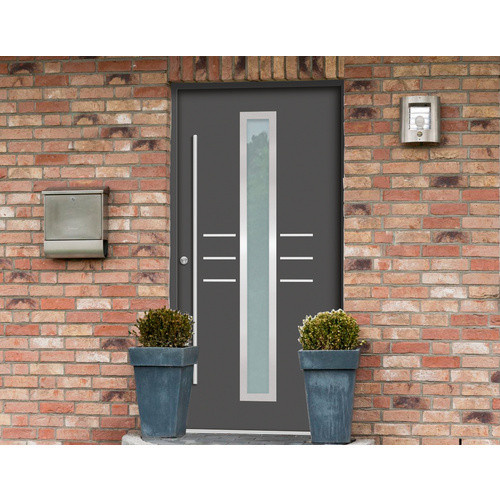 Splendoor Haustür OMIS Prime aus Aluminium in Anthrazit-Grau mit Glaseinsatz, Höhe: 210,0 cm, Breite: 100,0 cm, Tiefe: 7,0 cm - Bild 2