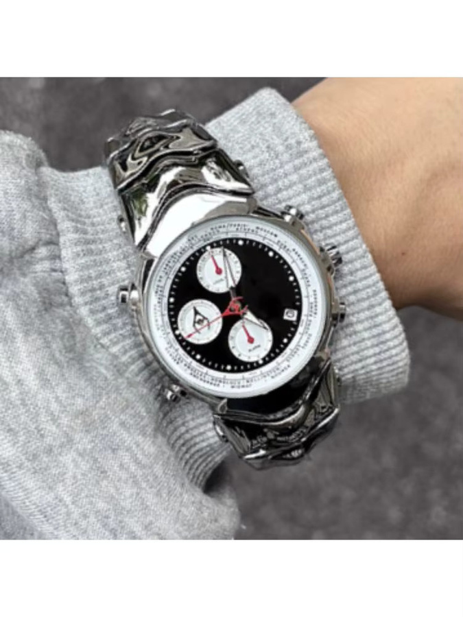 STARPERISH Armbanduhr Edelstahl, Quarz, Silber, Herren - Bild 5