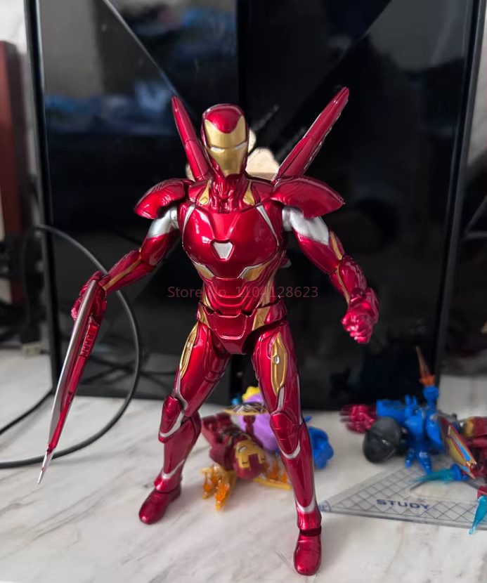 Fondjoy Marvel Iron Man Mk50 Actionfigur, Maßstab 1:12, Kunststoff, Rot - Bild 2