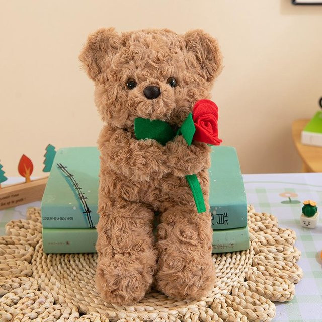 Joyful toys Teddybär Puppe Umarmung Blume Bär, Plüschtier, 30cm - Bild 1