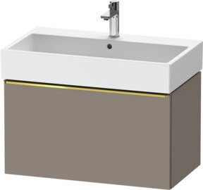 Duravit Waschtischunterschrank D-Neo, grau glänzend, wandhängend, Breite: 78,4 cm, Tiefe: 44,2 cm - Bild 1