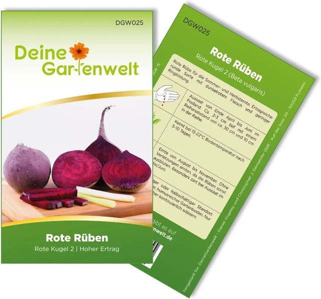 Deine Gartenwelt Rote Beete Rote Kugel Gemüsesamen - Bild 1
