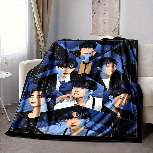 Yun2 Home Flanell-Kuscheldecke mit Print in Multicolour, B/B: 80 x 120 cm - Bild 1