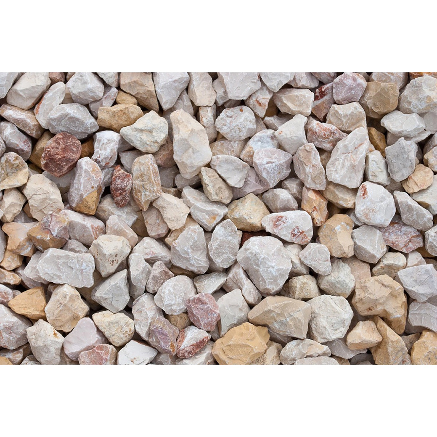 Scherf Kalksteinsplitt Juli-Bunt als Dekostein für den Garten, Körnung 22 - 32 mm, 1000 kg Big-Bag, Mehrfarbig - Bild 2