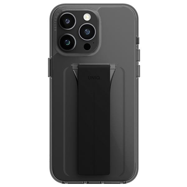 UNIQ Heldro Mount Handyhülle für iPhone 15 Pro Max mit Ständer in Grau - Bild 4