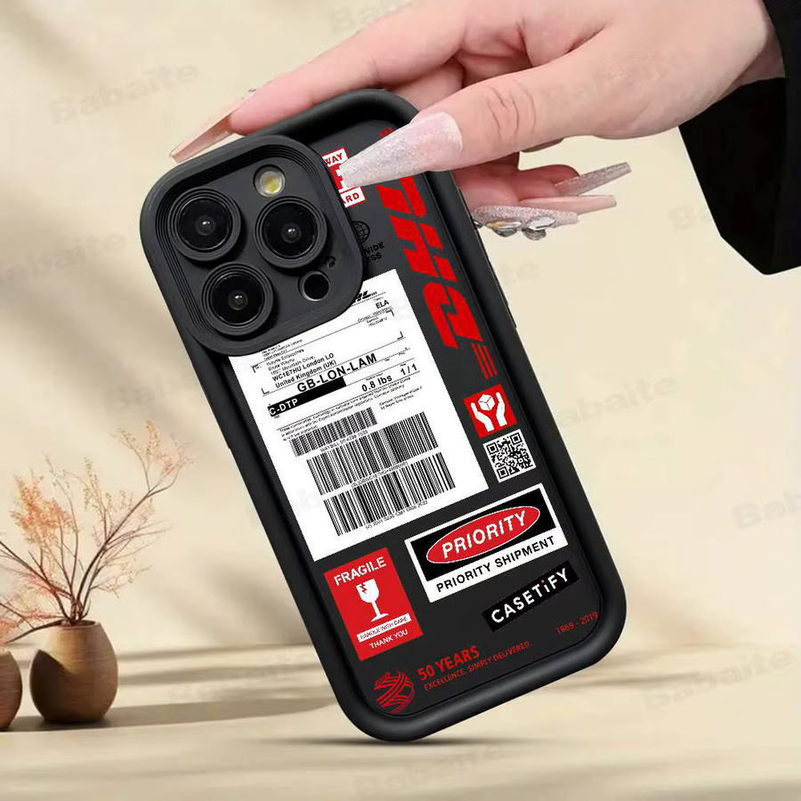 Moetch Handyhülle mit Barcode Label Design für iPhone 11 bis iPhone 17 Pro Max Plus in Schwarz - Bild 2