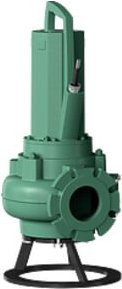 Wilo Abwassertauchmotorpumpe Rexa PRO-V08-423A/41T011X540/O, 1,1 kW, 400 V, DN80, Grün - Bild 1