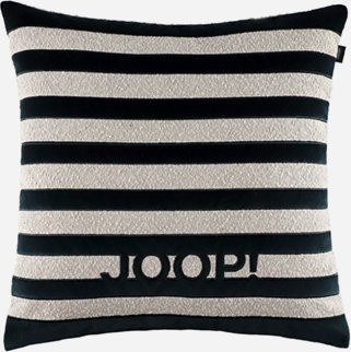 JOOP! FABRICS STUDIO Polsterkissen mit Vliesfüllung, Schwarz gestreift, B/B: 60 x 60 cm - Bild 1