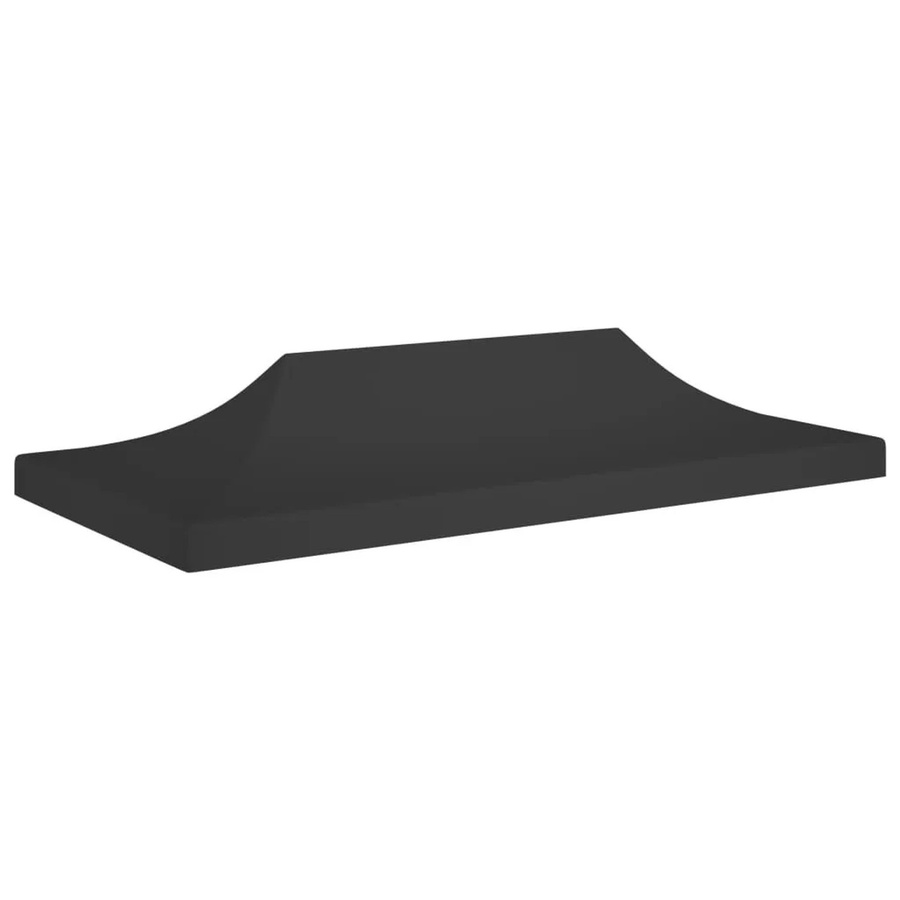 vidaXL Partyzelt-Dach für Faltpavillon in Schwarz, B/T: 6 x 3 m, aus Polyester mit PVC-Beschichtung - Bild 2