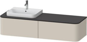 Duravit Waschtischunterschrank Happy D.2 Plus in Beige, Tau matt, Wandhängend, B: 160 cm, T: 55 cm - Bild 1
