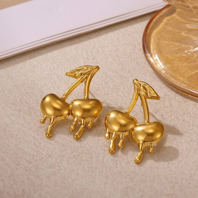 ETCAVCE Ohrringe, Edelstahl, Gold, Damen - Bild 1