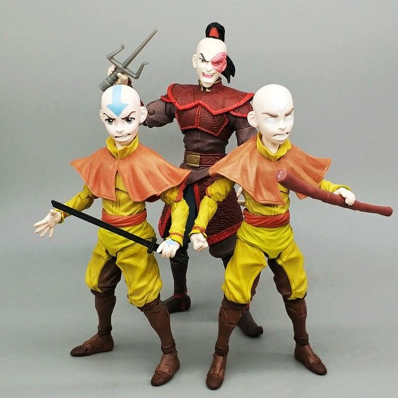 Bandai Avatar Aang und Zuko Anime Actionfiguren Set, mehrfarbig, Höhe: 12,7 cm - Bild 1