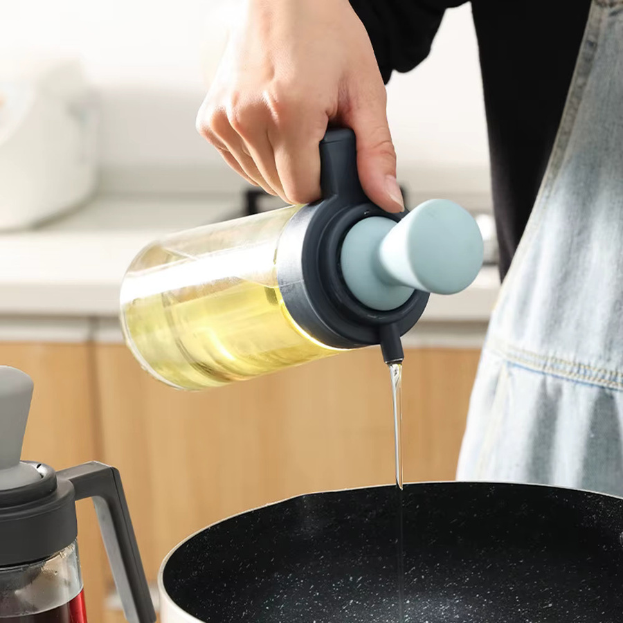 Aihogard 2-in-1 Silikon-Ölflasche mit integriertem Pinsel für Küche und Grillen - Bild 3