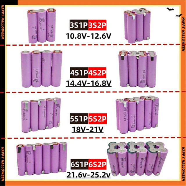 Roza Cinnie Li-Ion Akku-Pack 18650 35E in Lila, 3500 mAh - Bild 1