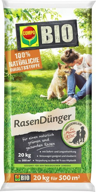 Compo BIO Rasendünger Slow-Release, 20 kg - Bild 1