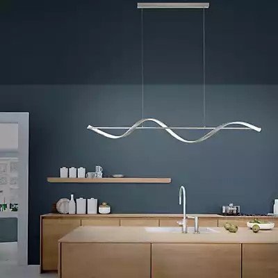 Paul Neuhaus Q-Swing LED-Pendelleuchte in Silber, dimmbar mit Fernbedienung und Smart Home Kompatibilität - Bild 2