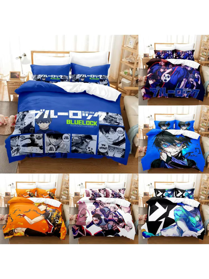 Crunchyroll Blue Lock Bettwäsche-Set mit Bettbezug und Kissenbezug im Cartoon-Design - Bild 3