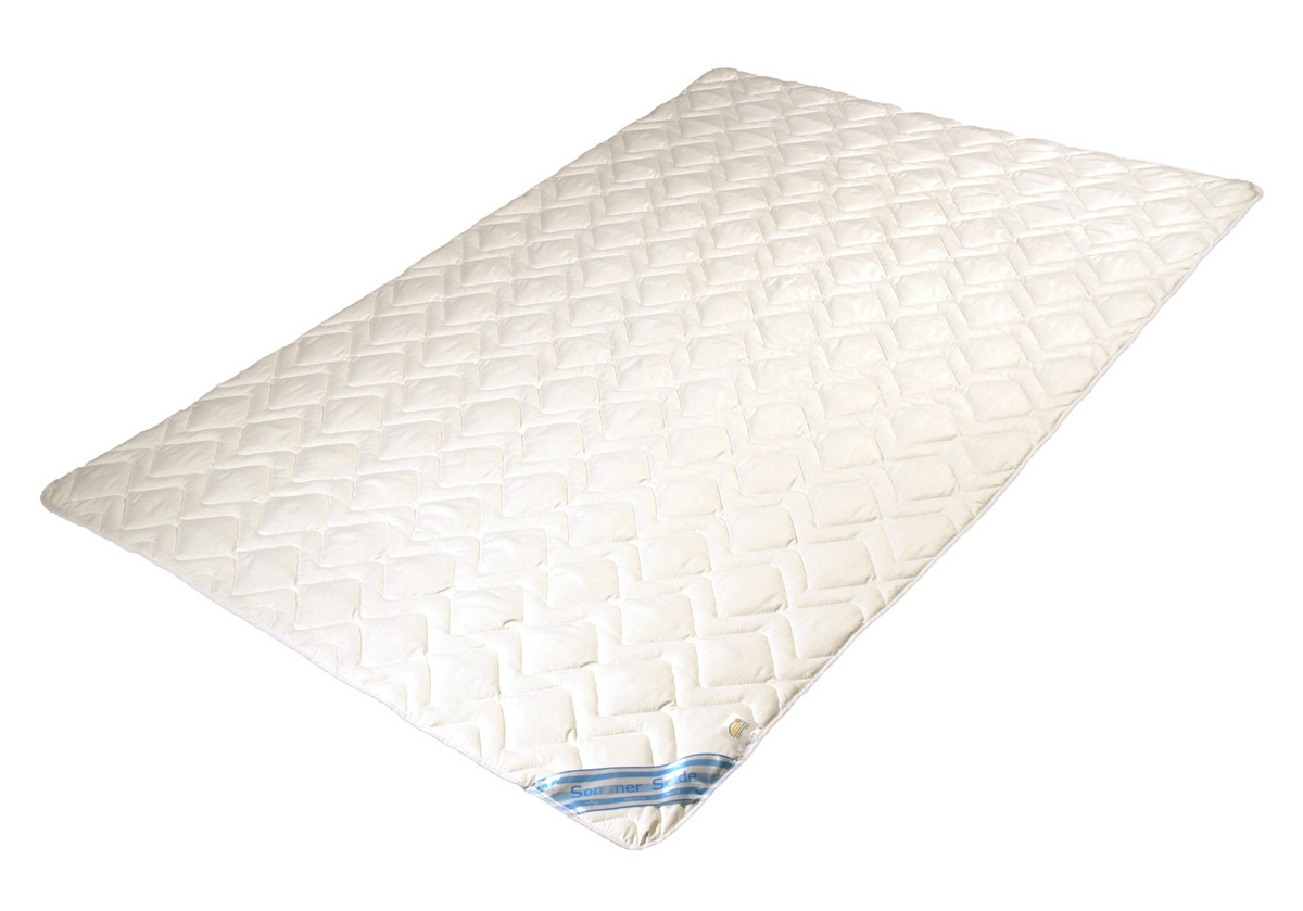 Garanta Sommerdecke Wildseiden Steppbett aus Microfaser-Feinbatist, Farbe: Weiß, B/H: 155 x 220 cm - Bild 1