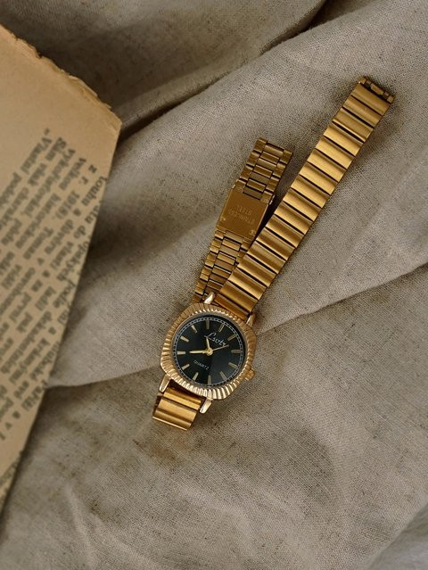 LSVTR Armbanduhr Quarz, Gold, Edelstahl, Damen - Bild 1