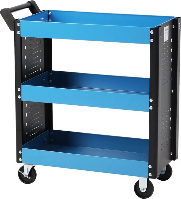Wiltec Werkstattwagen aus Stahl mit 3 Fächern, rollbar, B/T/H: 380 x 90 x 150 cm - Bild 1