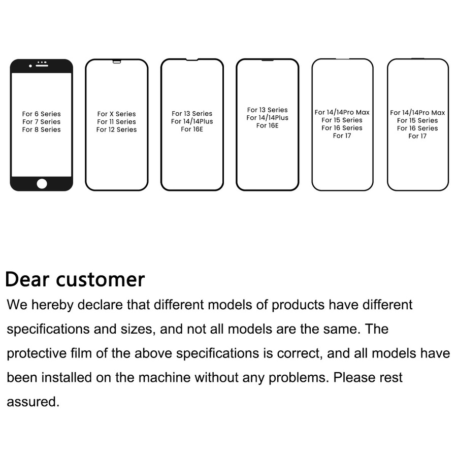 5 Stück 9D Ultra HD Panzerglas Displayschutzfolie für Apple iPhone Modelle in Transparent mit vollständiger Abdeckung und hoher Klarheit - Bild 3