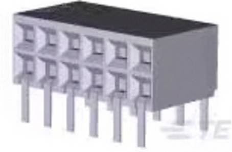 TE Connectivity Buchsenleiste Standard 535512-1 in Schwarz - Bild 1