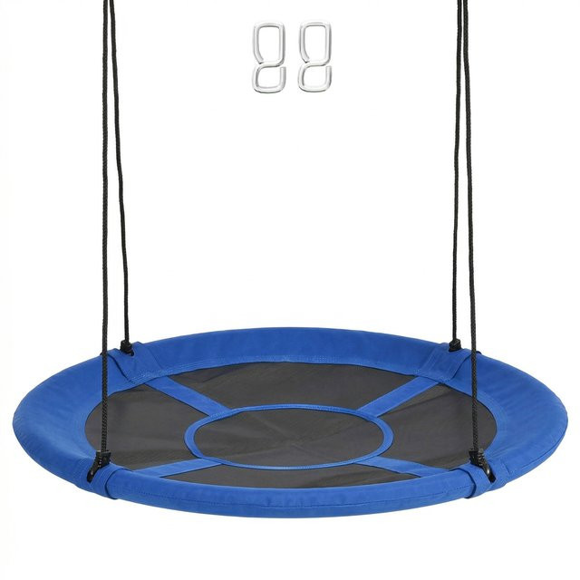 Outsunny Nestschaukel Outdoor, Ø110cm, Blau, bis 150 kg - Bild 1