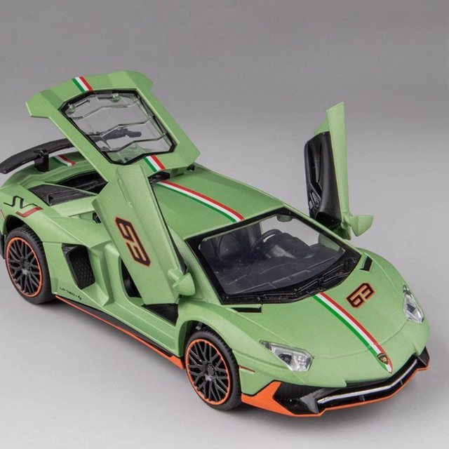 MAKEDA Lambor Aventador SVJ LP780-4 Sportwagen Modell, 1:32, Metall, mit Licht und Sound, ab 3 Jahre - Bild 1